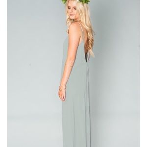 Show me your Mumu jolie maxi in silver sage
